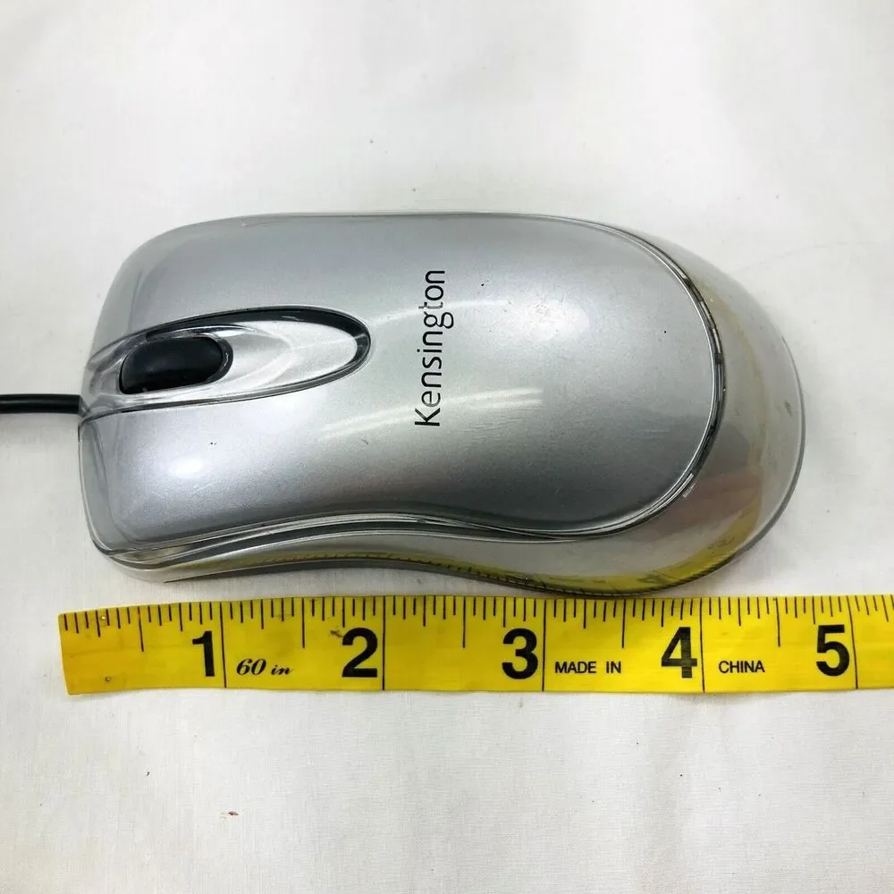 Kensington USB Wired Mouse K72213 Optical Wheel 3 Button x 1 Cord 69 inch